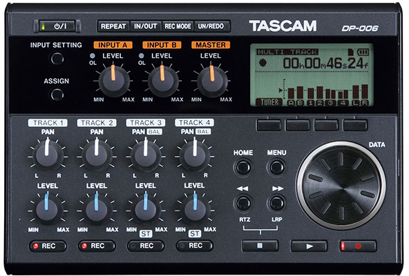 生産完了]TASCAM DP-006 6トラック SD/SDHC MTR | 株式会社 楽器音響札幌