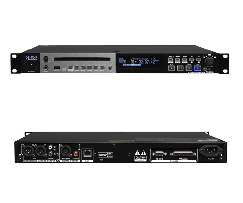生産完了]DENON Professional DN-700C ネットワーク対応CD/USB メディア・プレイヤー | 株式会社 楽器音響札幌