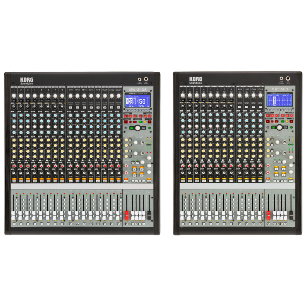 KORG 「MW-2408」「MW-1608」HYBRID ANALOG / DIGITAL MIXER