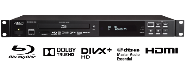 DENON Professional DN-500BD MKII Blu-ray、DVD、CD/SD/USBメディア